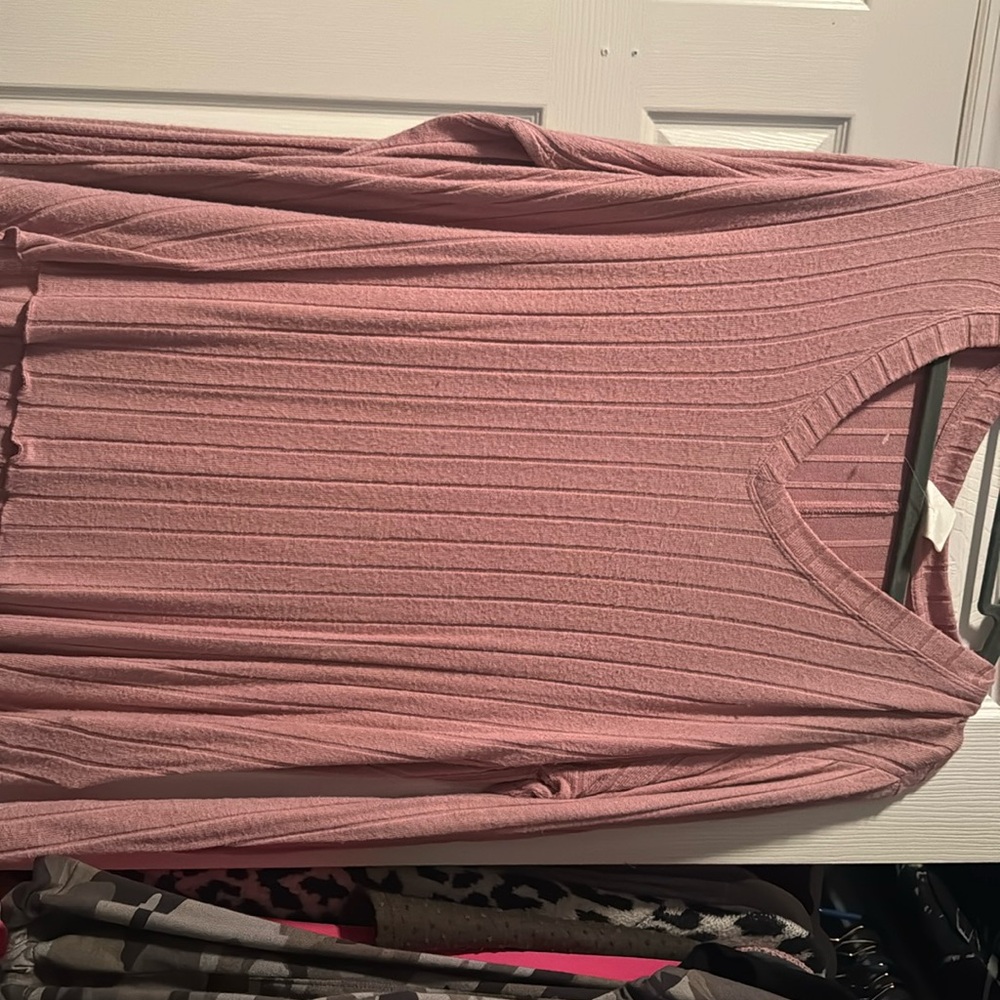 Long sleeve pink shirt